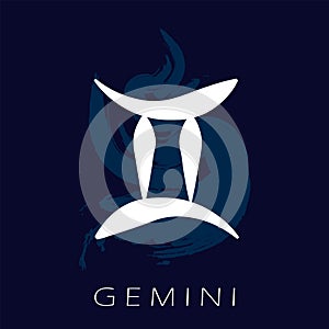 Gemini zodiac symbol. Predicting the future with the signs of the zodiac. photo