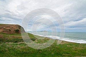 Gemstone beach in the Te Waewae Bay, Orepuki, The Catlins, New