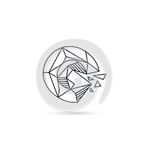 gemstone letter g logo design icon template vector element isolated