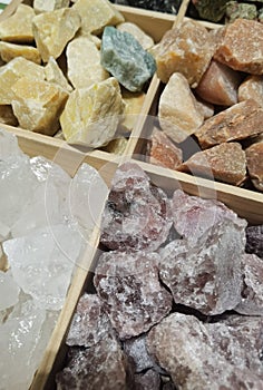 Gemstone Quartz-Stone, close-up