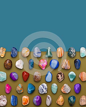 Gemstones Variety Composition 3D illustration