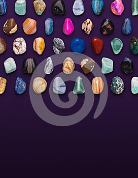 Gemstones Variety Composition 3D illustration Render
