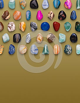 Gemstones Variety Composition 3D illustration Render