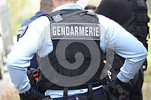Gendarme, french policeman photo