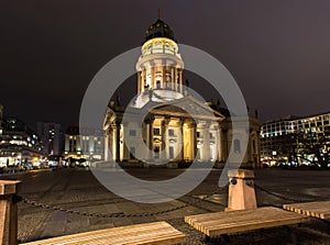 Gendarmenmarkt berlin germany at night