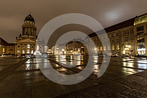 Gendarmenmarkt berlin germany at night