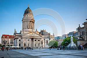 Gendarmenmarkt in Berlin. View on German Cathedral photo