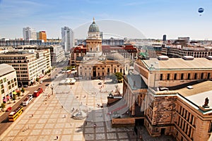 The Gendarmenmarkt and German Cathedral in Berlin