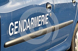 Gendarmerie vehicle, french police photo