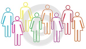 Gender diversity illustration