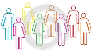 Gender diversity illustration photo
