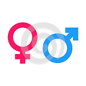 Gender equal sign vector icon.