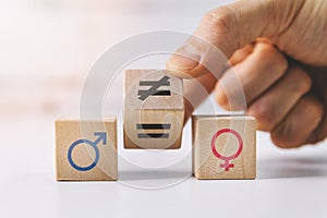 gender equality and discrimination concept