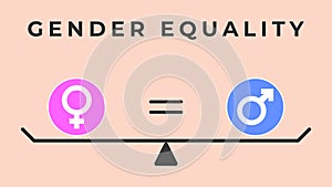 Gender equality illustration