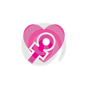 Gender illustration Template vector icon