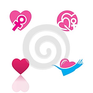 Gender illustration Template vector icon