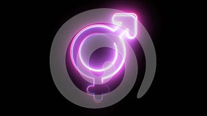 Gender neon sign