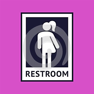 Gender neutral or all gender restroom sign