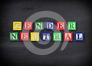 Gender neutral concept photo