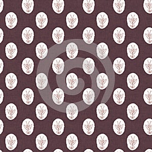 Gender neutral dark pink flower seamless raster background. Simple whimsical 2 tone pattern. Kids floral nursery