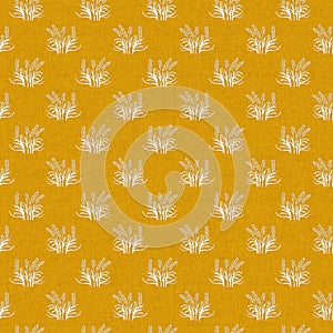 Gender neutral flower seamless raster background. Simple whimsical 2 tone pattern. Kids floral nursery wallpaper or