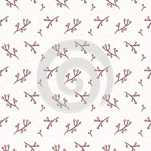 Gender neutral light pink flower seamless raster background. Simple whimsical 2 tone pattern. Kids floral nursery