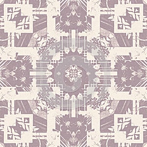 Gender neutral pink linnen seamless pattern. Unisex classy minimal style dyed background for soft furnishing.