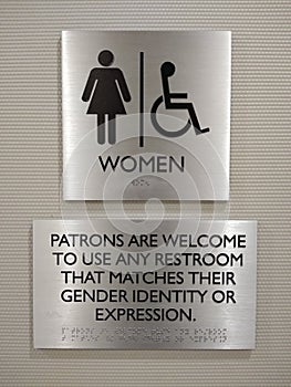 Gender Neutral Restroom Sign, Gender Identity, Gender Expression