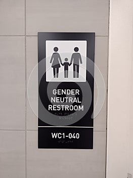 Gender Neutral Restroom Sign