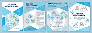 Gender neutrality brochure template