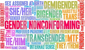 Gender Nonconforming Word Cloud