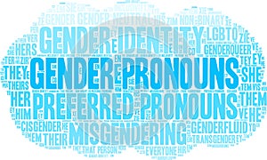 Gender Pronouns Word Cloud