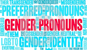 Gender Pronouns Word Cloud