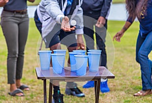 Gender Reveal Ping Pong Toss Blue