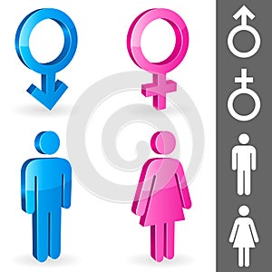 Gender symbols.