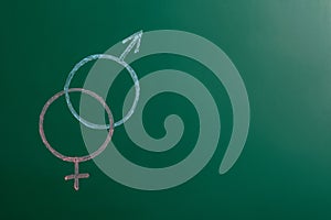 Gender symbols drawn img
