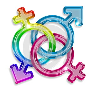 Gender symbols photo