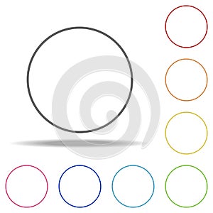 genderless icon. Elements of web in multi colored icons. Simple icon for websites, web design, mobile app, info graphics photo