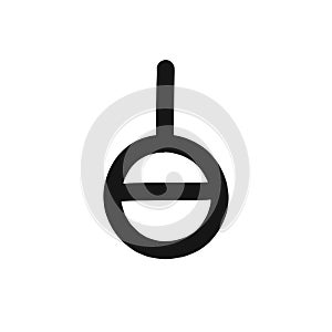 Genderless symbol doodle icon, vector line illustration photo