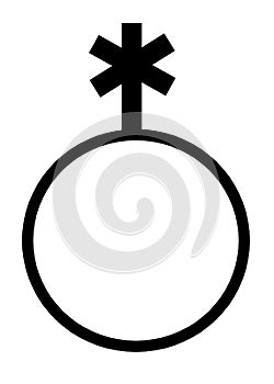 The Genderqueer gender sexual orientation sign symbol against a white backdrop