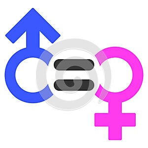 Genders Relation Symbol Flat Icon