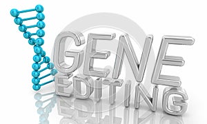 Gene Editing Bioengineering Medical Research Technology 3d Illustration