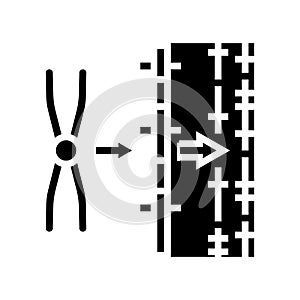 gene mapping cryptogenetics glyph icon vector illustration