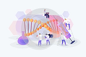 Gene therapy concept vector illustration