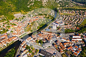 General aerial view of Tarascon-sur-Ariege