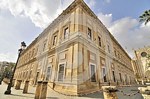 Exterior of General Archive of the Indies in Seville photo