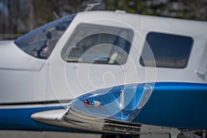 General Aviation Aircraft On The Ground Before A Normal Flight