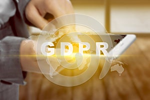 General Data Protection Regulation GDPR concept