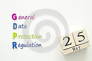 General Data Protection Regulation GDPR concept.