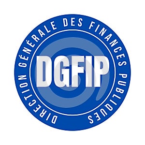 General directorate of public finance in France symbol icon called DGFIP in French language